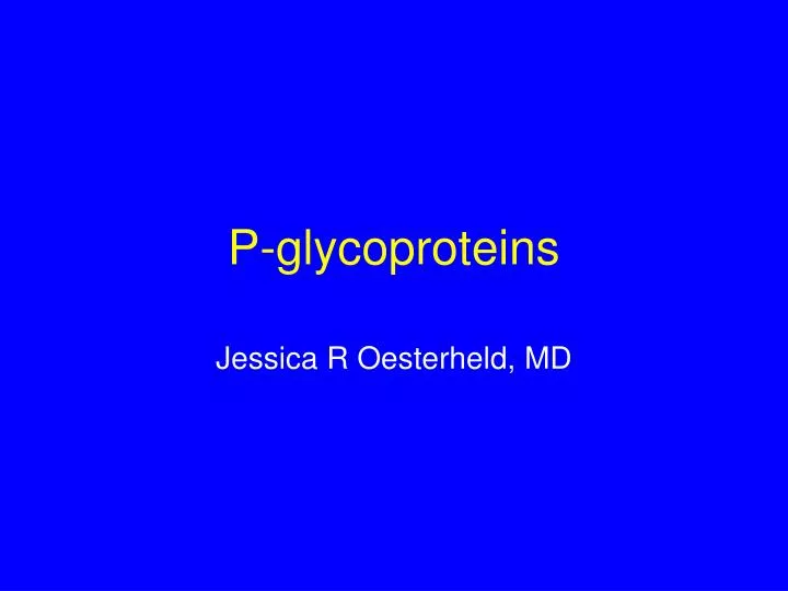 p glycoproteins