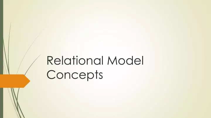 relational model concepts