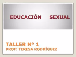 taller n 1 prof teresa rodr guez