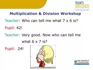 Multiplication &amp; Division Workshop