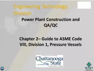 Power Plant Construction and QA/QC