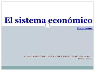el sistema econ mico esquemas