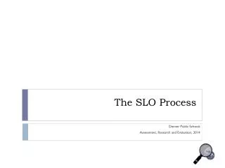 The SLO Process