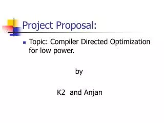 Project Proposal: