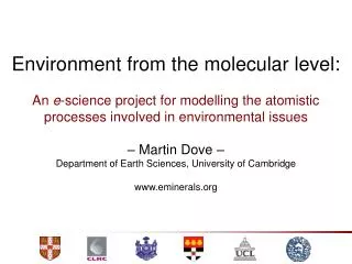 Environment from the molecular level: