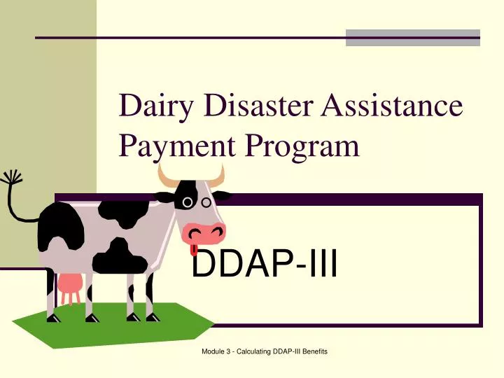 dairy disaster assistance payment program
