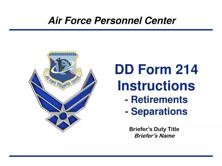 dd form 214 instructions retirements separations