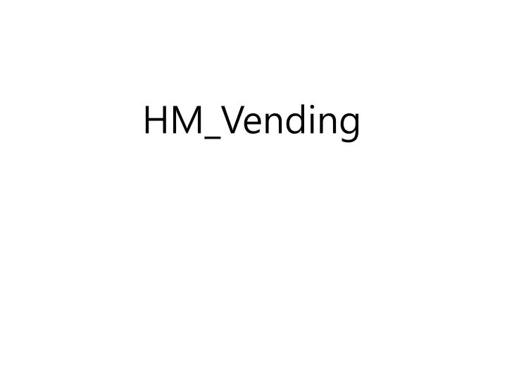hm vending