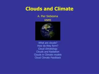 Clouds and Climate