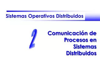 sistemas operativos distribuidos