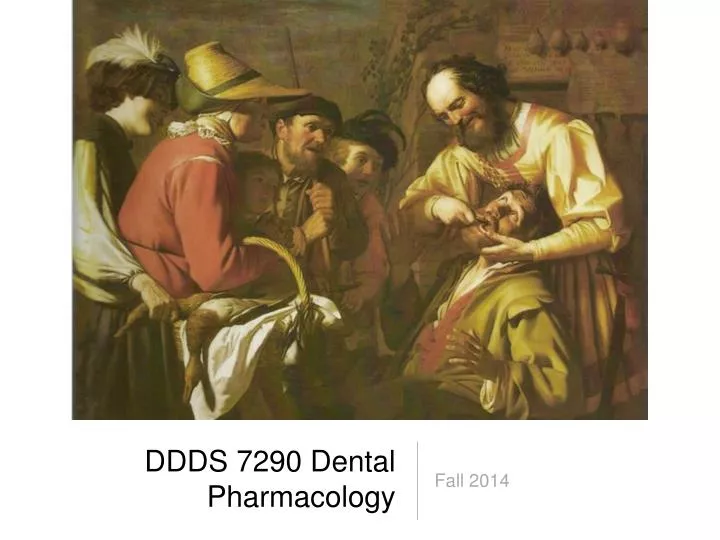 ddds 7290 dental pharmacology