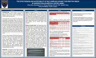 THE EFFECTIVENESS AND ACCEPTABILITY OF SELF-SAMPLING AGAINST THIN PREP PAP SMEAR