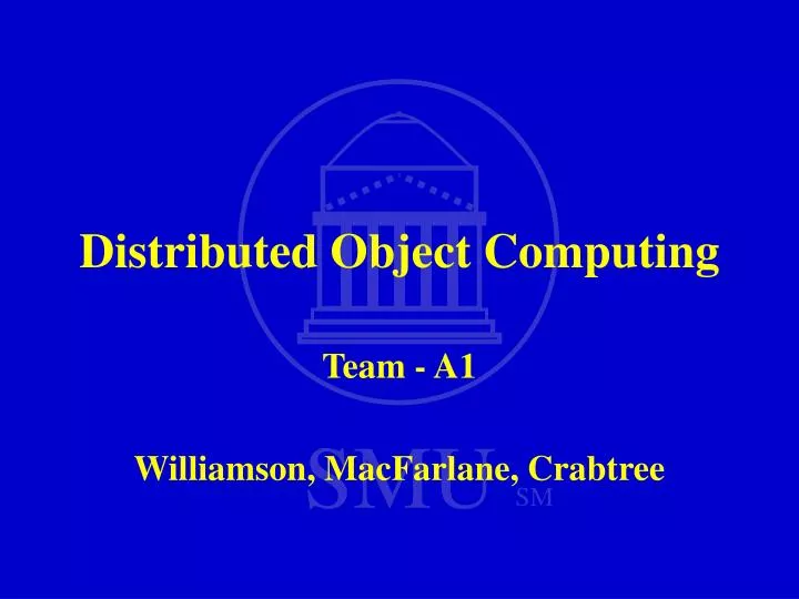 distributed object computing