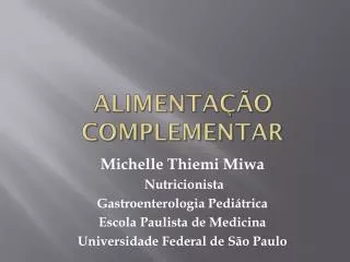alimenta o complementar