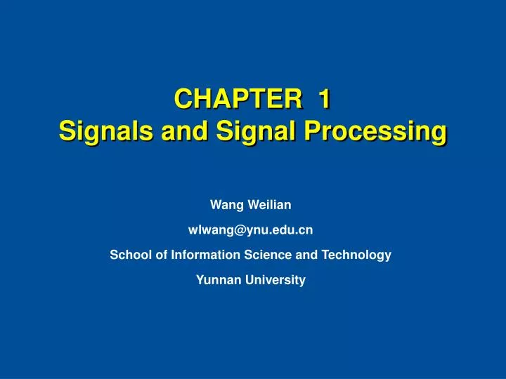 chapter 1 signals and signal processing