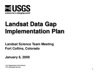 Landsat Data Gap Implementation Plan