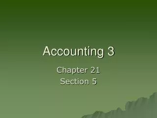 Accounting 3