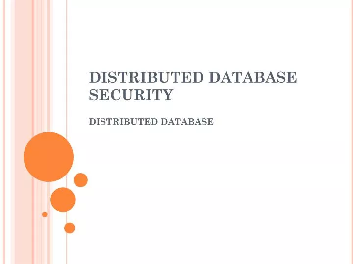 distributed database security