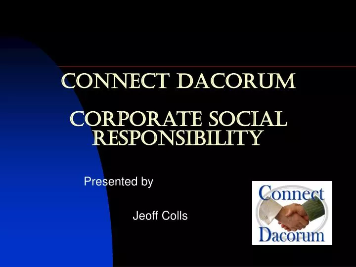 connect dacorum corporate social responsibility