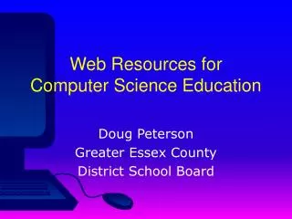 Web Resources for Computer Science Education