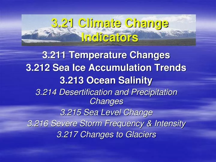 3 21 climate change indicators