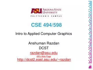 CSE 494/598