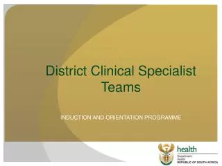 District Clinical Specialist Teams