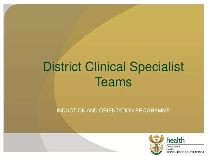 district clinical specialist teams