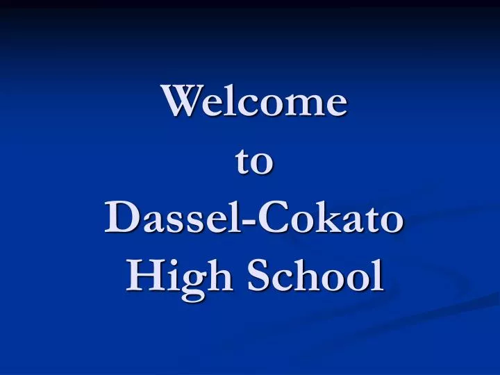 welcome to dassel cokato high school