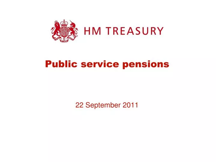 public service pensions