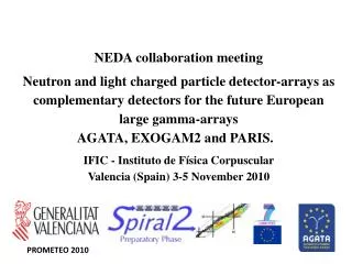 NEDA collaboration meeting
