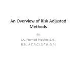 An Overview of Risk Adjusted Methods - slide 1