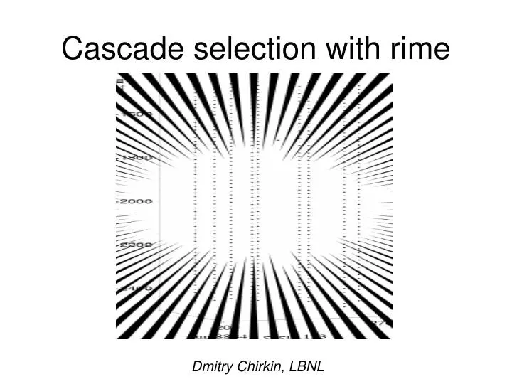cascade selection with rime