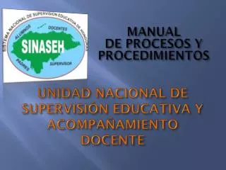 unidad nacional de supervisi n educativa y acompa amiento docente