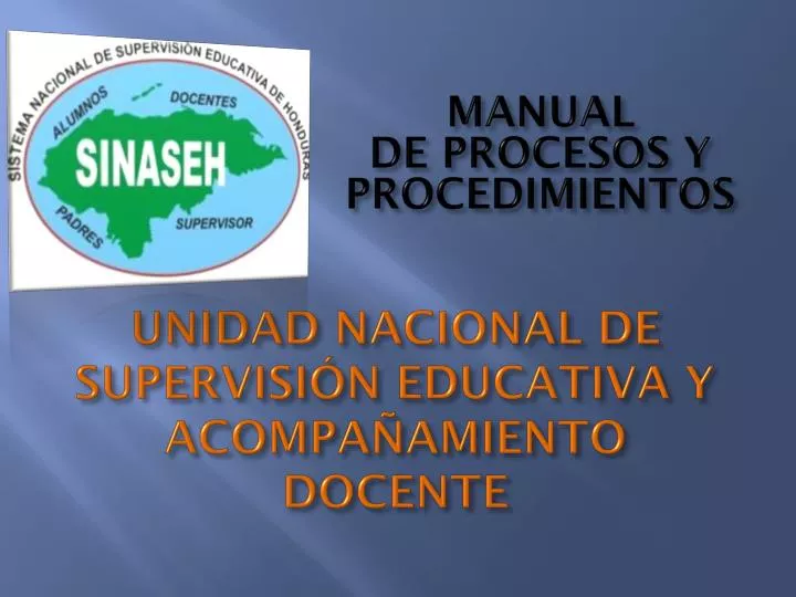 unidad nacional de supervisi n educativa y acompa amiento docente