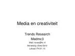 Media en creativiteit - slide 1