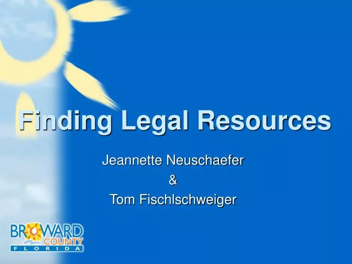 finding legal resources