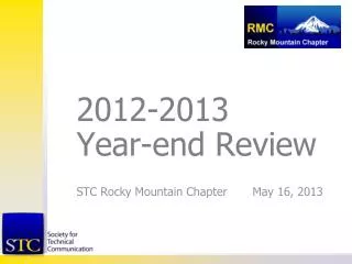 2012-2013 Year-end Review