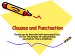 Clauses and Punctuation - slide 1