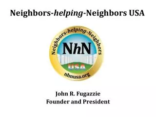 Neighbors- helping -Neighbors USA