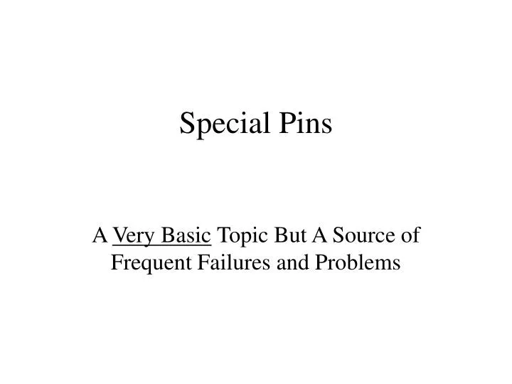 special pins