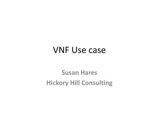 VNF Use case