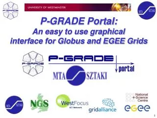 P-GRADE Portal: An easy to use graphical interface for Globus and EGEE Grids
