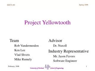 Project Yellowtooth