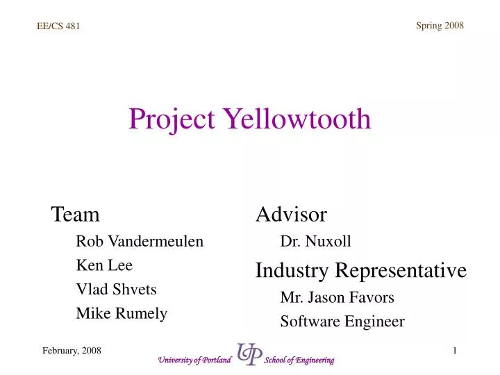 project yellowtooth