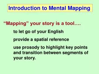 Introduction to Mental Mapping