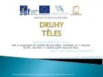 DRUHY TĚLES - slide 1