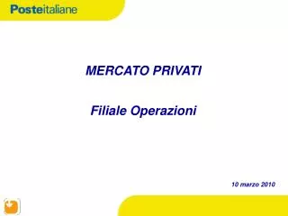 mercato privati filiale operazioni
