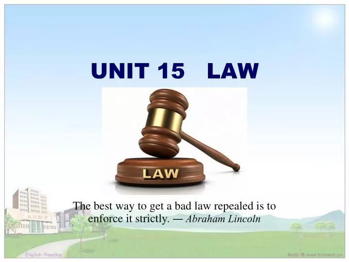 unit 15 law