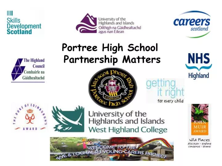portree high school partnership matters